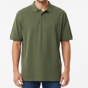 L.L. Bean Olive Polo Shirt for Men